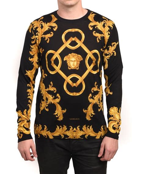 versace sweat shirt logo|Versace sweaters for men.